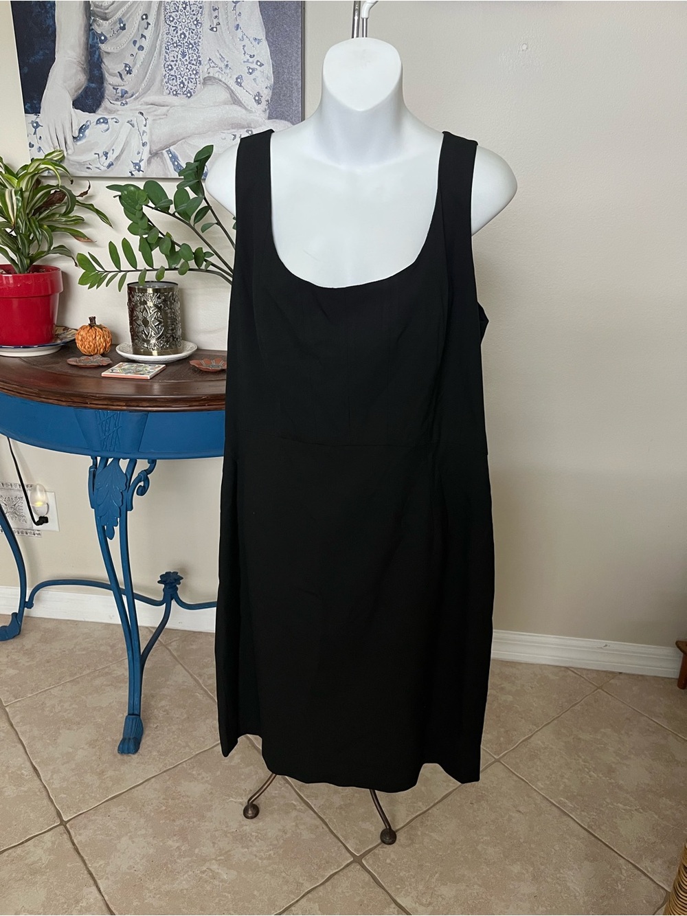 Ann Taylor Factory Black Sheath Dress - 14